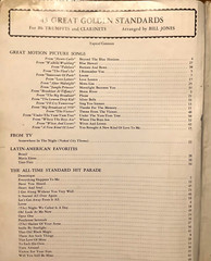 Golden Treasury of Song – 43 Great Golden Standards – for Trumpets & Clarinets
