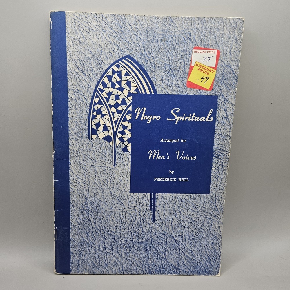 Negro Spirituals Men&rsquo;s Voices Frederick Hall 1939 Sheet Music Songbook