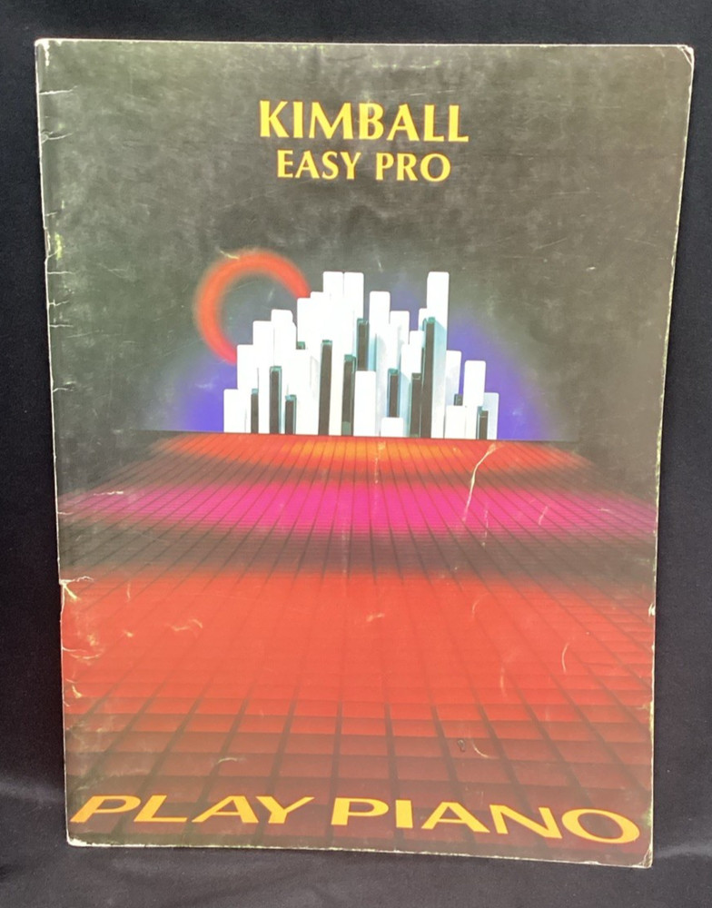 Vtg SongBook, Kimball Easy Pro Play Piano, 1981 – ships free