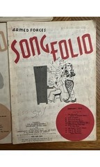 Mermaid Quartet 1950s Song Sheets: Armed Forces Folio USO Show Tunes (3)