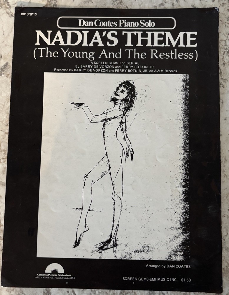 Vintage NADIA&rsquo;S THEME Dan Coates Piano Solo (The Young and the Restless) 1976