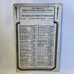 1904 Harry Rowe Shelley Ten Thousand Times Ten Thousand Sheet Music Mixed Voices