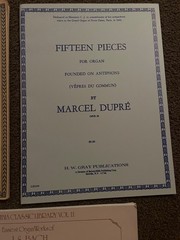 Lot of 5 Classical Organ Music songbooks: Handel, Bach, Dupre, Widor, Vierne