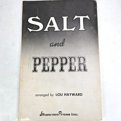 Salt And Pepper Youth Chorus Songbook Piano Vocal Hayward Christian 1971 Choral