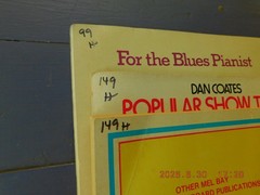 Set of 3 1970&rsquo;s piano books (show tunes/blues/piano rhythm pattern studies)
