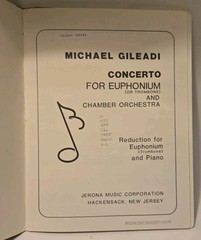 Concerto for Euphonium (or Trombone) and Chamber Orchestra by Michael Gileadi
