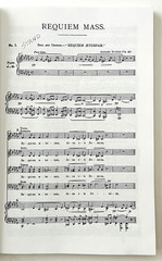 Dvorak Requiem Mass Opus 89 Music Score Solos Chorus Orchestra 10.5 x 7&Prime; K06153