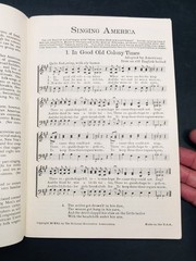 VTG 1940 SINGING AMERICA Songbook Chorus CC Birchard & Co 6×9