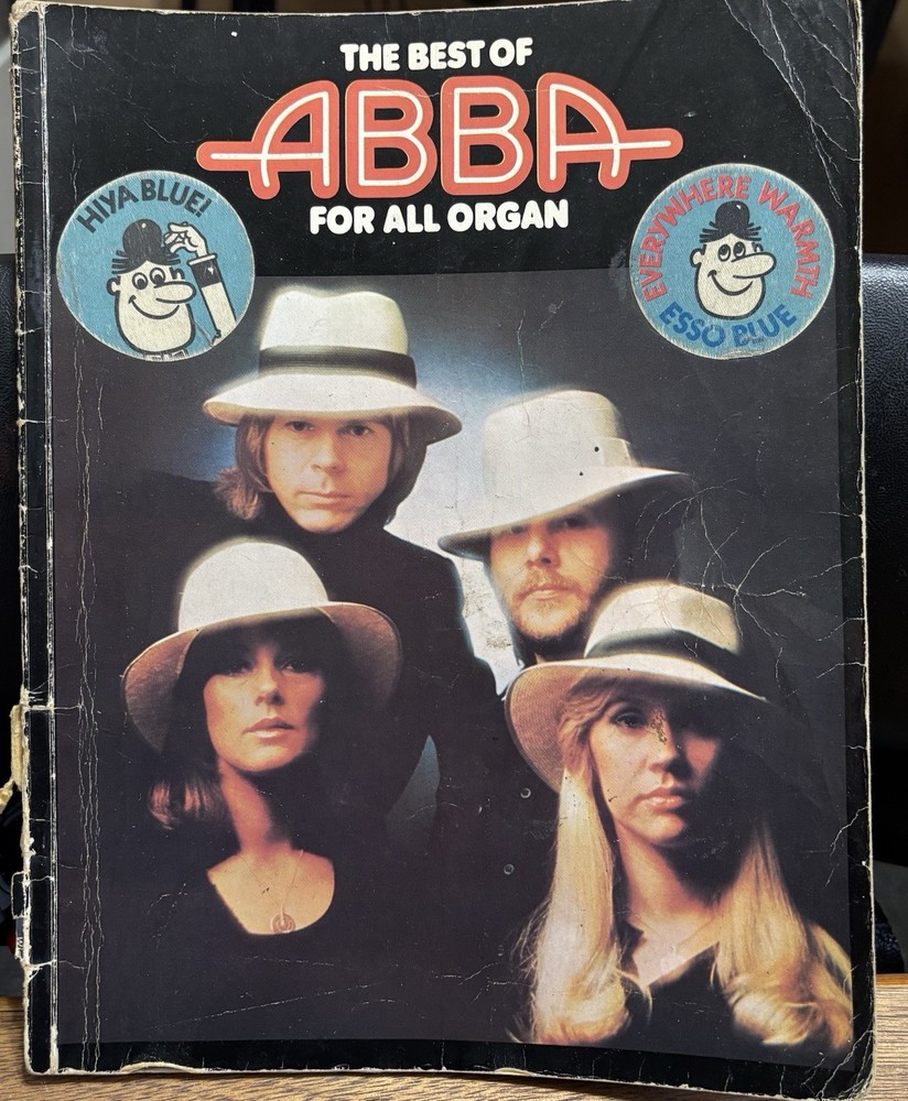 The Best Of ABBA – For All Organ – Vintage Sheet Music Book 1975 12 Songs