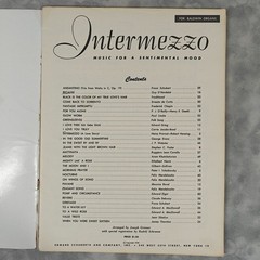 1959 Intermezzo Music for a Sentimental Mood Baldwin Organ Sheet Music Book 64pp