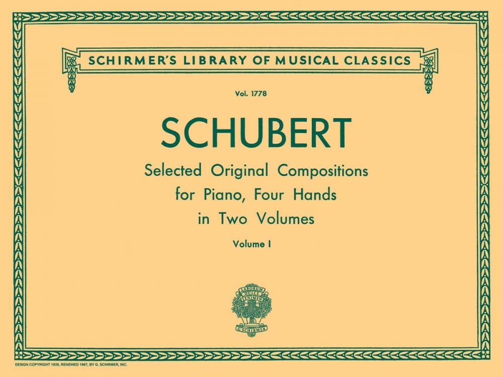 Schubert Original Compositions for Piano 4 Hands Sheet Music 050261660