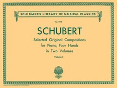 Schubert Original Compositions for Piano 4 Hands Sheet Music 050261660