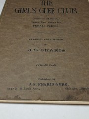 Girl&rsquo;s Glee Club Antique Sheet Music Song Book 1910&rsquo;s J.S. Fearis Female Voices