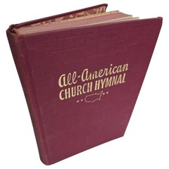 All-American Church Hymnal Piano Organ Solo Singer Christian Songbook Music Vtg