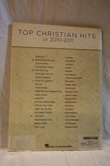 Top Christian Hits 2010-2011 Piano Vocal Sheet Music Guitar Chords 20 Songs Book