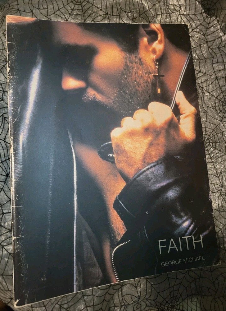 GEORGE MICHAEL FAITH Piano Vocal Guitar Chord Songbook Sheet Music Book w Poster