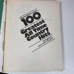 Hansen House 100 Greatest All Time Country Hits Music Songbook Vintage Piano