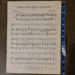 There&rsquo;s Yes Yes In Your Eyes Sheet Music Piano Voice Jerome Remick Popular