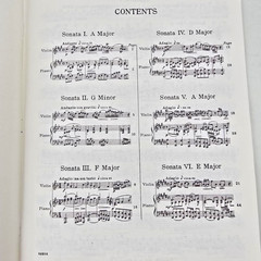 GF Handel Six Sonatas For Violin Piano Sheet Music Keyboard Score Songs 1935 Vtg