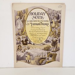 Antique 1924 Waltz of the Paper Dolls Piano Sheet Music by Mathilde Bilbro