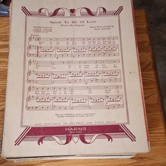 Harms The Little Old Fashioned Music Box Sheet Music Piano Voice Solo 412
