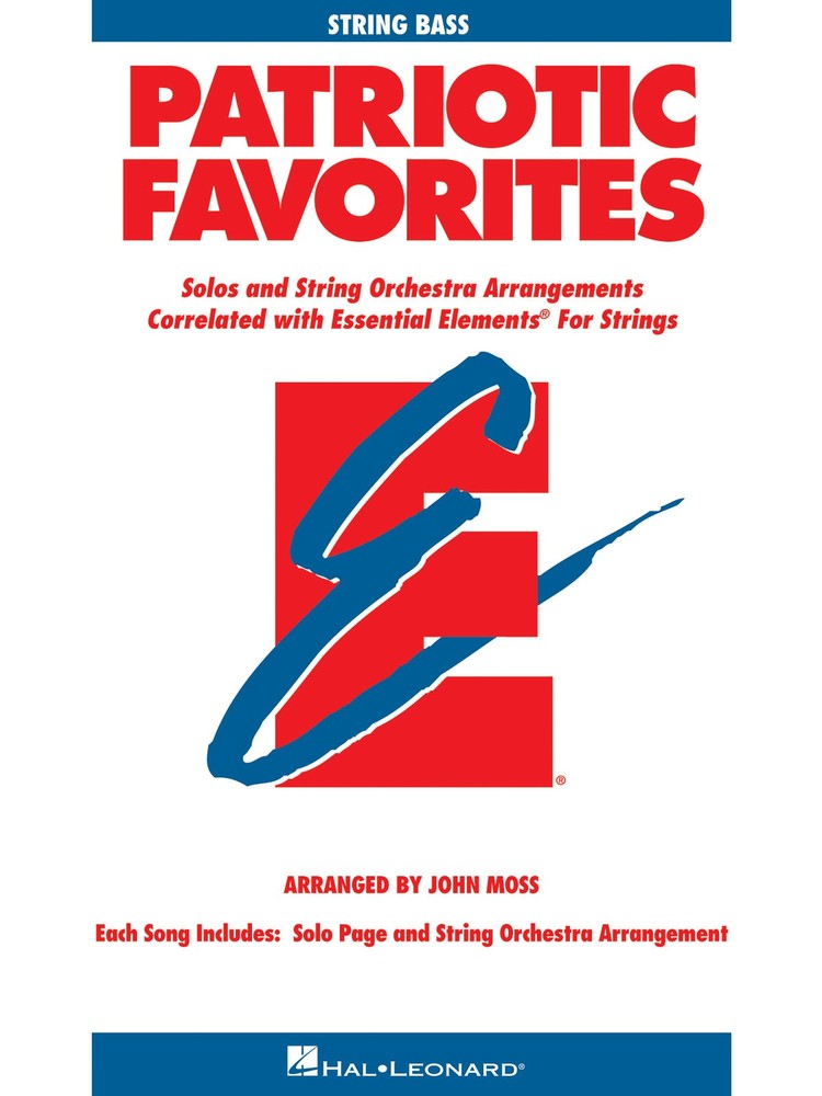Patriotic Favorites for String Bass Essential Elements String Method Music Book