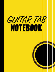 Guitar Tab Notebook: Blank Tablature & Chord Book for Guitar Manuscript with Cho