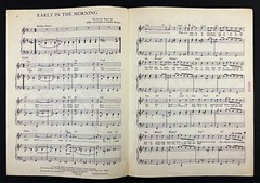 1969 Early In The Morning Vanity Fare Leander Piano Vocal Vintage Sheet Music