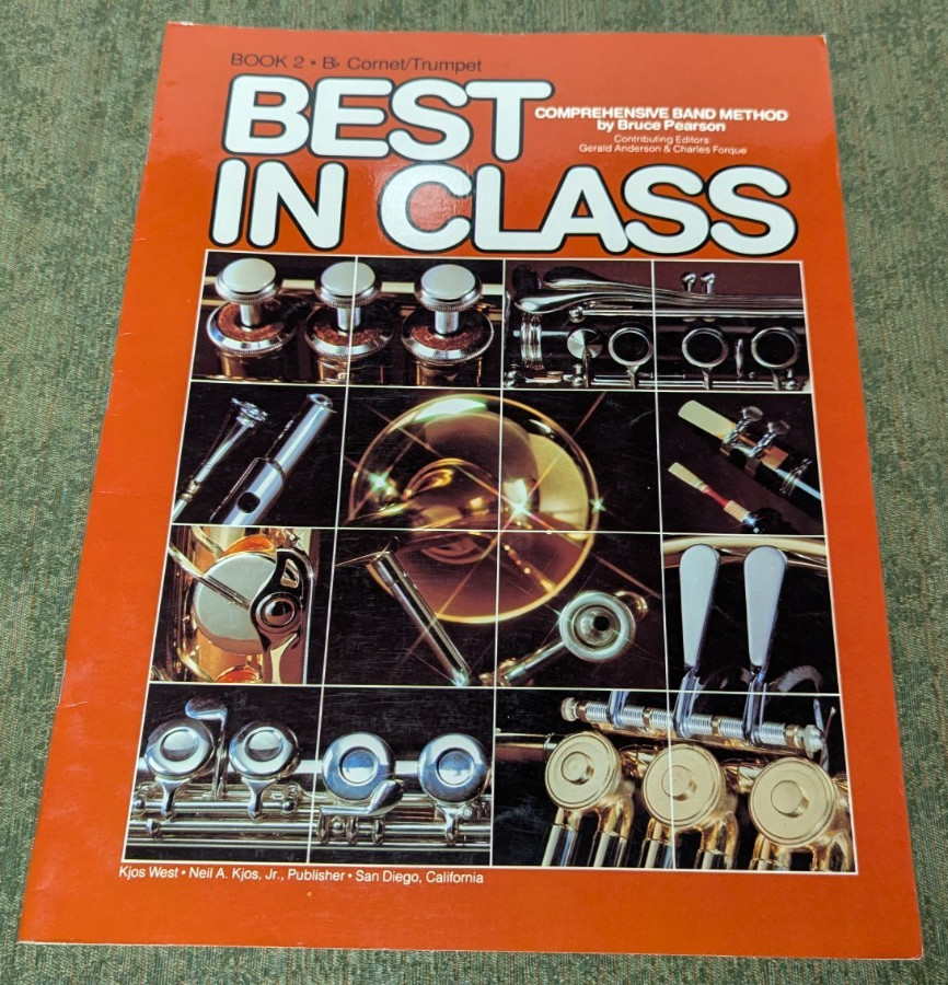 BEST IN CLASS TENOR SAXOPHONE BOOK 2 MUSIC School Band Learn Basics Educational