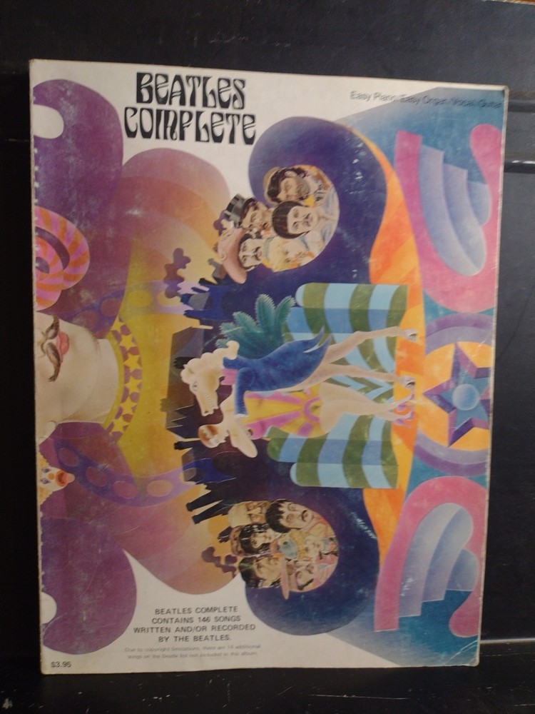 Beatles Easy Piano Guitar Songbook Complete 146 Songs Vintage Very Good