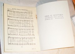 Lot of (5) CHRISTMAS CAROLS Song Book Vintage John Hancock Mutual Co. no 115