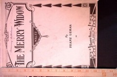 Franz Lehar The Merry Widow Waltz 1933 Morris Music Piano Sheet Music