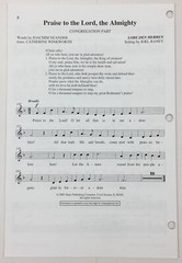 Praise To The Lord The Almighty SATB Choral Sheet Music Piano Organ Joel Raney