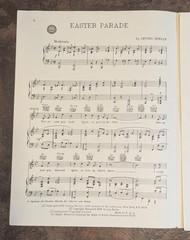 Easter Parade Sheet Music Irving Berlin 1933 Piano Vocal Fast Shipping