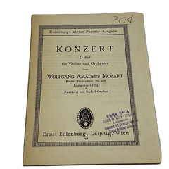 Mozart Konzert Orchester Nr 218 Violin Piano Sheet Music Concert