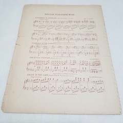 Nightfall in the Forest by A.W. Holt 1886 Sheet Music