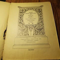 Bach Eight Short Preludes and Fugues Sheet Music Pipe Organ Theodore Presser