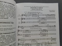 Double Shot – 2002 sheet music – Low Voice Solo & SATB a Cappella – St Hatfield