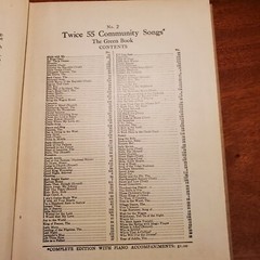 America Singing Song Books 1917 Twice 55 Community Songs by C. C. Birchard & Co.