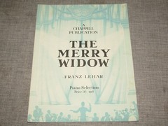 Vintage Piano Selection The Merry Widow by Franz Lehar 1907 Sheet Music