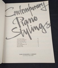 Contemporary Piano Stylings By Ron Boud 1983 Christian Music Songbook