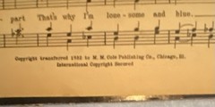 Vintage Barber Shop Quartet Songbook 1944 M.M. Cole Chicago Favorite Ballads