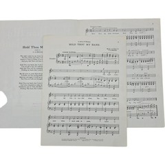 1932 Hold Thou My Hand Sacred Religious Sheet Music Vintage