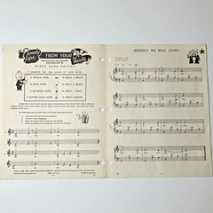 Vintage Oahu Accordion Sheet Music Lot Course Pages 1950s Marked