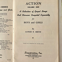 Action, Vol. 1 & 2 Songs for Boys and Girls Staple Bound 1944 by Alfred B. Smith