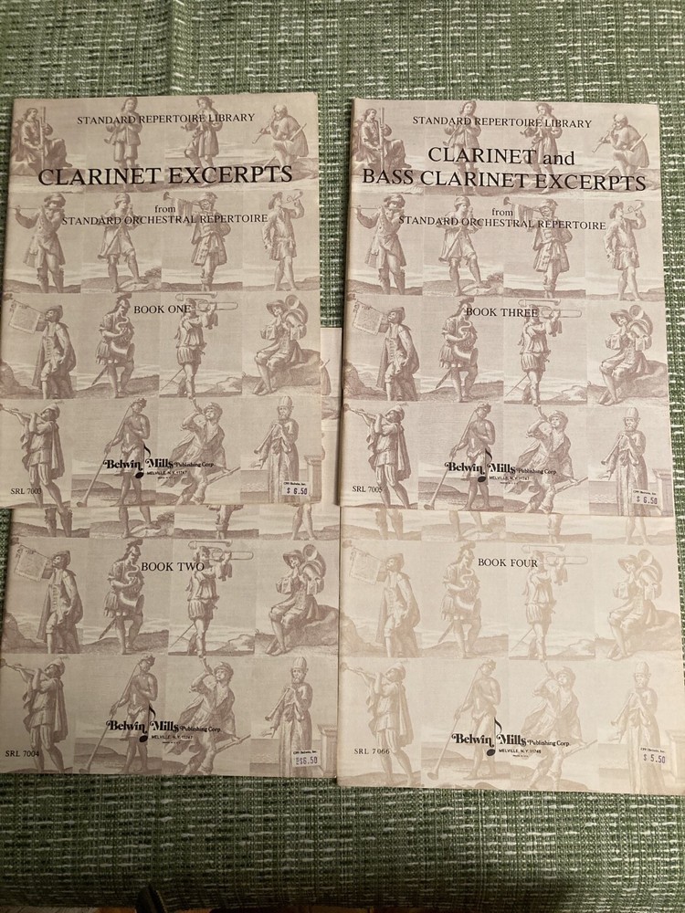 Clarinet Excerpts from Standard Orchestral Repertoire – Complete Set (4 Books)