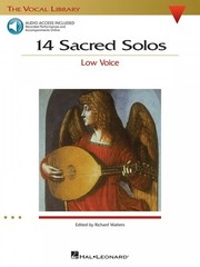 14 Sacred Solos The Vocal Library Low Voice Sheet Music Book NEW 000740293