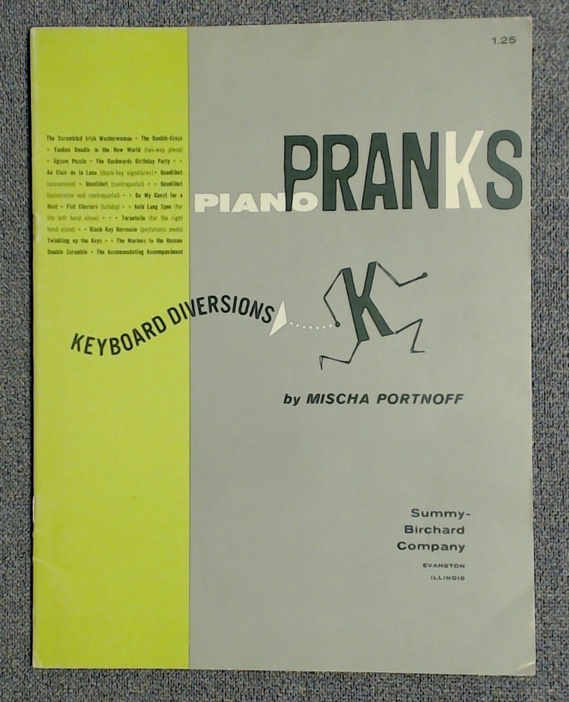 Piano Pranks Mischa Portnoff Summy Birchard c1964 New-Old Stock