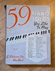 56 Songs You Like Sing & 59 Piano Solos 1937 Schirmer Piano Vocal-Folk/Classical