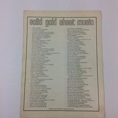If David Gates Bread on Elektra Records 1971 Sheet Music